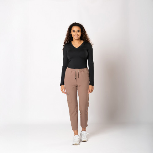 Dr Scrub Longsleeve Damski SkinTight™ V-neck Active Dry, scrubs