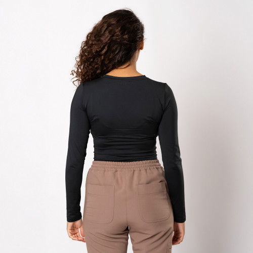 Dr Scrub Longsleeve Damski SkinTight™ V-neck Active Dry, scrubs