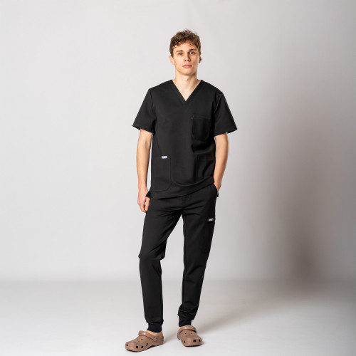 Dr Scrub Spodnie Medyczne Męskie Joggery Jersey, scrubs