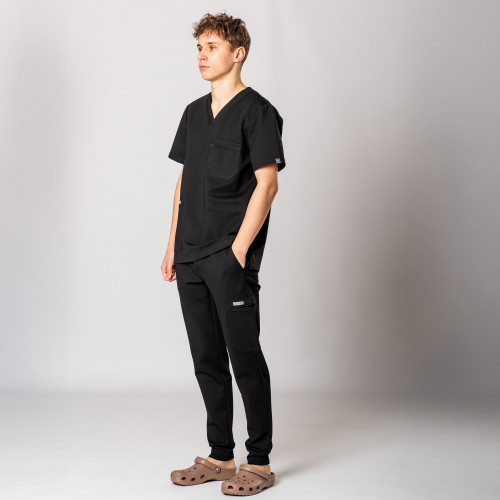 Dr Scrub Spodnie Medyczne Męskie Joggery Jersey, scrubs