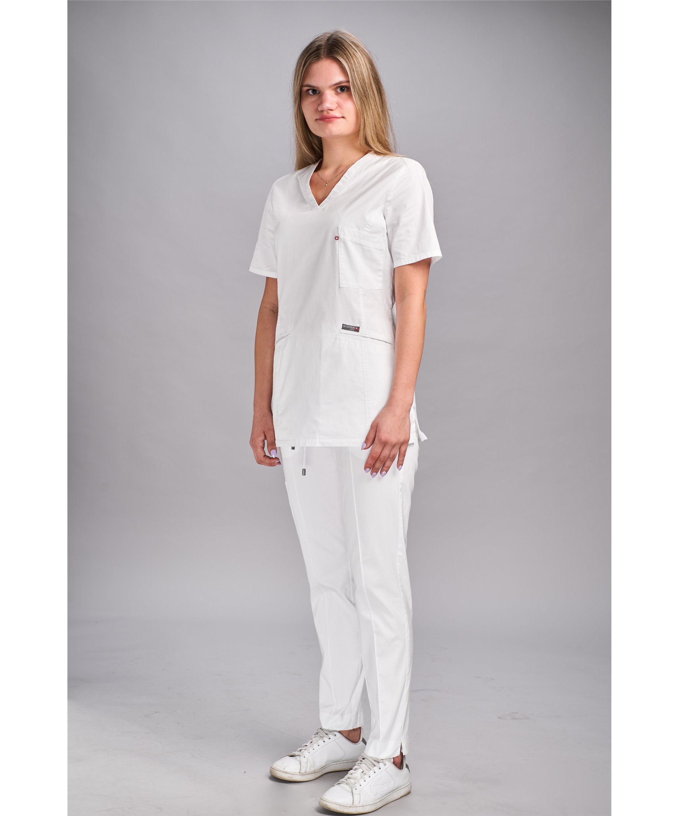 Komplet medyczny cotton (Bluza MARY COTTON jednokolorowa + Spodnie CLASSIC COTTON)